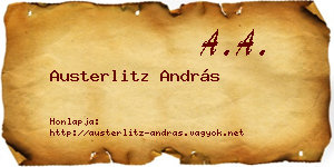 Austerlitz András névjegykártya